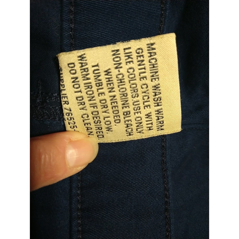 St John's Bay Cargo Shorts Men 46/9 Navy Soft Class Stretch Comfort Flat Travel - Picture 9 of 10